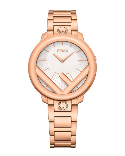Fendi 36mm Iprg Slv Dial Iprg Bra