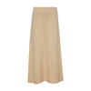 Lisa Yang Kael Boucle-cashmere Midi Skirt In Sand_boucle