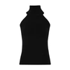 Lisa Yang Turtleneck Cashmere Tank Top In Black