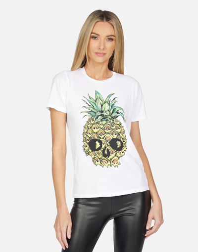 Lauren Moshi X Croft X Pineapple Skull In White