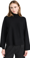 Vince Dolman Sleeve Turtleneck In Black