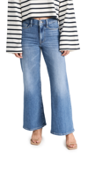 Frame Petite Le Pixie Slim Palazzo Jeans In Drizzle