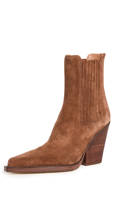 Paris Texas Dallas Ankle Boots In Buff