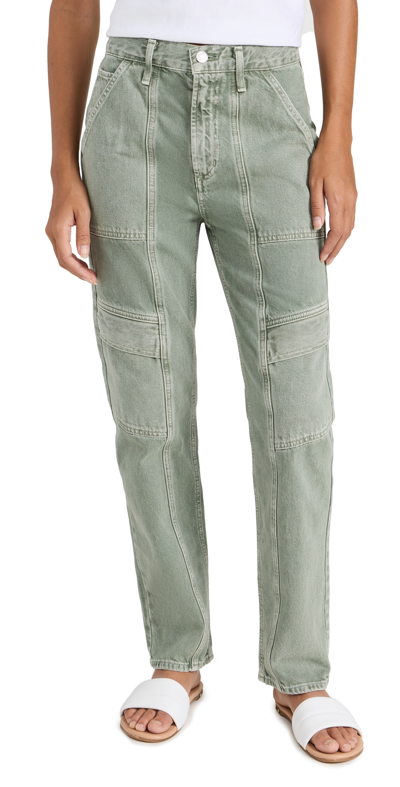 Agolde Cooper Relaxed Cargo Organic Cotton Jeans In Salamander