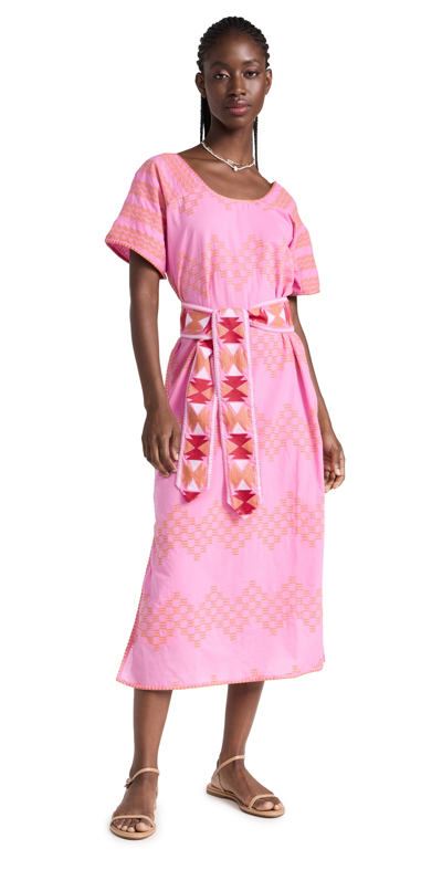 Marea Nosara Caftan In Pink