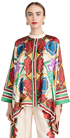 La Doublej La Double J Foulard Printed Silk Shirt In Foulard Liberty