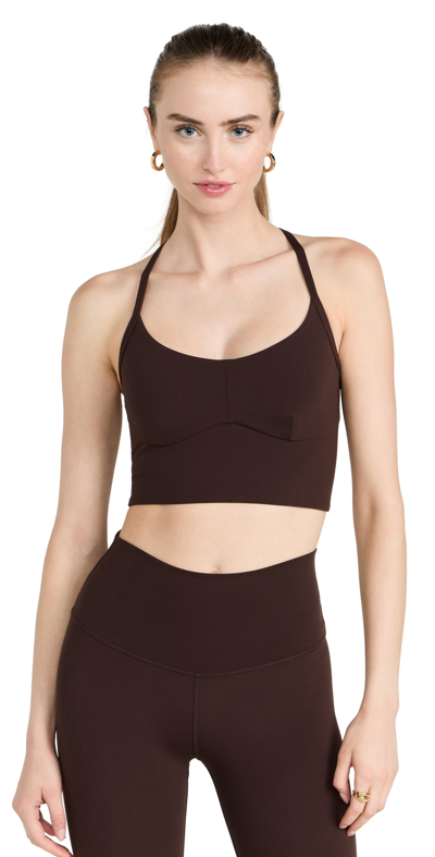 Varley Form Park Leopard-print Sports Bra in Brown