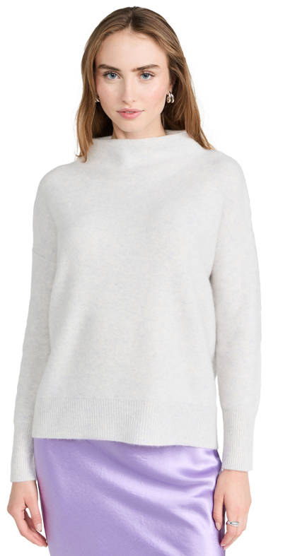 Vince Funnel Neck Cashmere Sweater In Neutrals