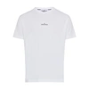 Stone Island Logo-print Organic Cotton-jersey T-shirt In White