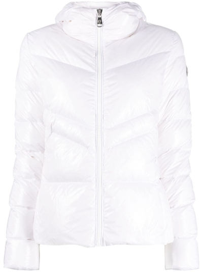 Colmar Duck Down Hooded Jacket In Weiss