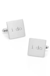 Cufflinks, Inc . 'i Do' Cuff Links In Silver