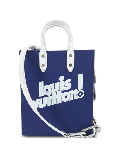 Pre-owned Louis Vuitton Everyday Sac Plat Xs 迷你托特包（典藏款） In Blue