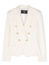 BALMAIN EMBOSSED-BUTTON DOUBLE-BREASTED BLAZER