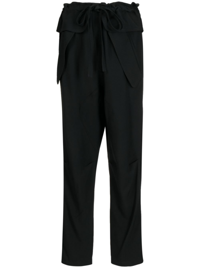 Chloé Zip-detail Tapered Trousers In Black