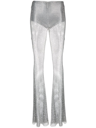 Isabel Marant Semi-transparent Leggings Embellished With Crystals