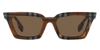 BURBERRY BURBERRY BRIAR DARK BROWN SQUARE LADIES SUNGLASSES BE4392U 396673 52