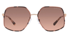 MICHAEL KORS MICHAEL KORS EMPIRE BUTTERFLY BROWN PINK GRADIENT IRREGULAR LADIES SUNGLASSES MK1127J 110813 59