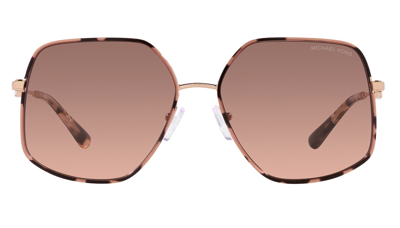 Michael Kors Woman Sunglass Mk1127j Empire Butterfly In Brown / Pink / Rose