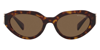 Michael Kors Woman Sunglass Mk2192 Empire Oval In Brown Solid