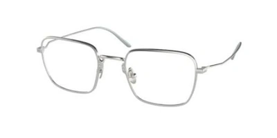 Prada Demo Rectangular Titanium Ladies Eyeglasses Pr 51yv 05q1o1 52 In N/a