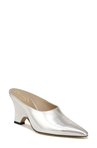 Sam Edelman Vonn Pointed Toe Mule In Silver