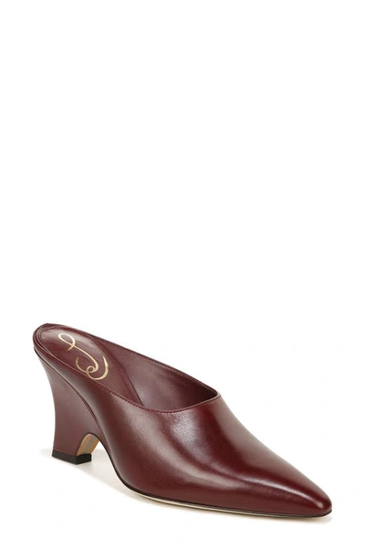 Sam Edelman Vonn Pointed Toe Mule In French Burgundy
