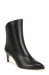 Sam Edelman Usha Pointed Toe Bootie In Black Leather