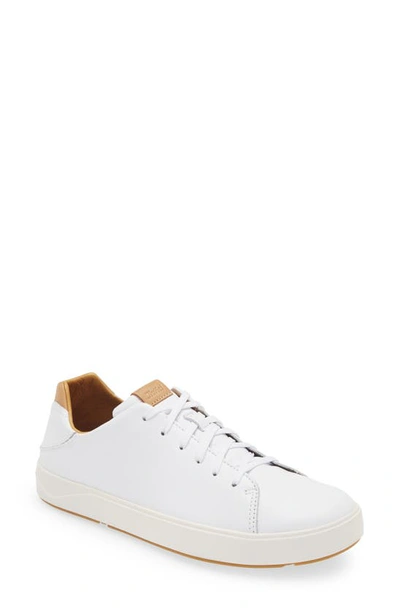 Olukai Lae‘ahi Li ‘ili Convertible Low Top Sneaker In Bright White / Bright White