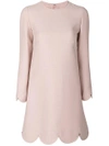 VALENTINO SCALLOPED SHIFT DRESS,NB3VADD71CF12151570