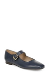 Sam Edelman Michaela Mary Jane Flat Hudson Navy In Blue