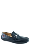 Marc Joseph New York Wall Street Bit Loafer Driving Shoe In Black Napa