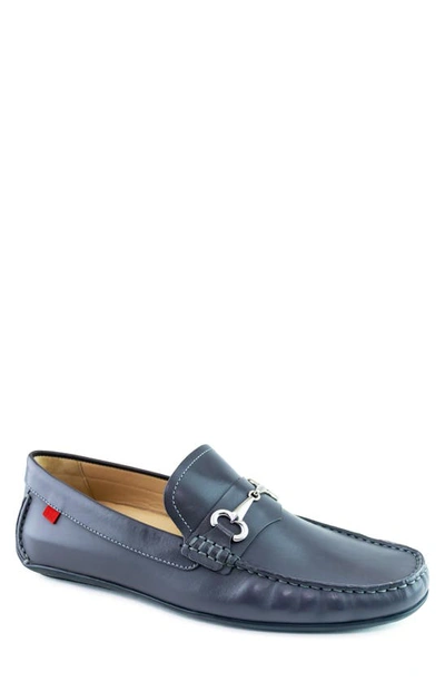 Marc Joseph New York Wall Street Bit Loafer Driving Shoe In Grey Napa