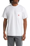 Carhartt T-shirt With Pocket And Heart Patch In White
