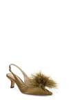 SAM EDELMAN BIANKA FEATHER SLINGBACK PUMP