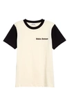 WALES BONNER MORNING COLORBLOCK LOGO EMBROIDERED T-SHIRT