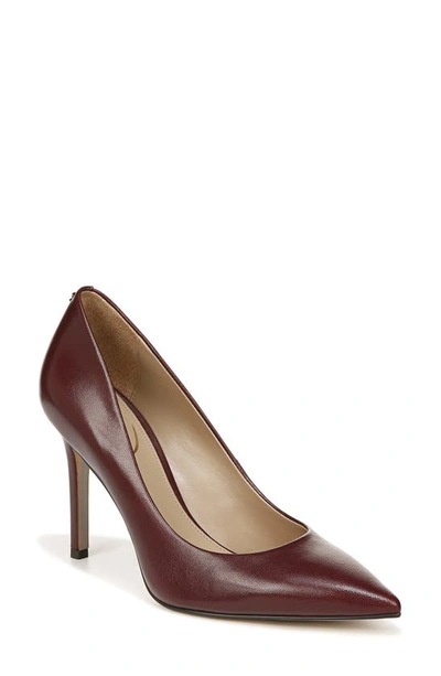 Sam Edelman Hazel Pointed Toe Pump In French Burgundy