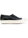 RICK OWENS RICK OWENS BOAT SNEAKERS - BLACK,RU17F8892LSIP12140515