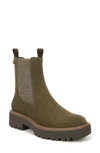 Sam Edelman Laguna Waterproof Lug Sole Chelsea Boot In Dark Olive Branch