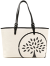 MULBERRY CANVAS TOTE LOGO-PRINT BAG