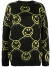 JOSHUA SANDERS SMILEY-FACE INTARSIA-KNIT JUMPER