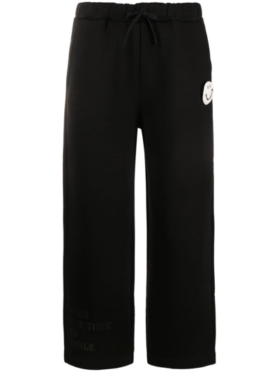 Joshua Sanders Smiley-patch Track Trousers In Black