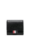 Thom Browne Pebbled-leather Small Purse In Black