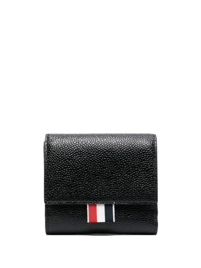 Thom Browne Pebbled-leather Small Purse In Black