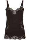 DOLCE & GABBANA LACE-DETAILING KNITTED CAMISOLE