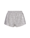 OSEREE SILVER SEQUINS SHORTS