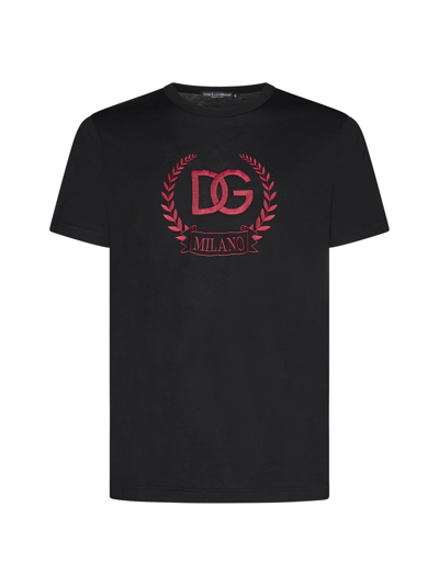 Dolce & Gabbana Black Cotton T-shirt