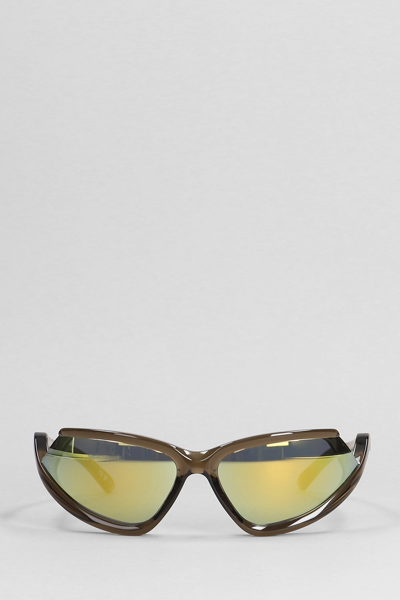 Balenciaga Side Xp Cat Sunglasses In Brown Nylon
