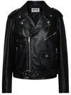 MOSCHINO JEANS MOSCHINO JEANS BLACK LEATHER JACKET