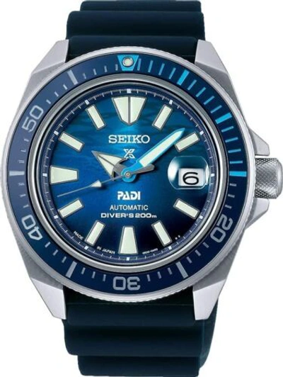 Pre-owned Seiko Prospex Sbdy123 Padi Special Edition Blue Diver Automatic Watch Men Japan