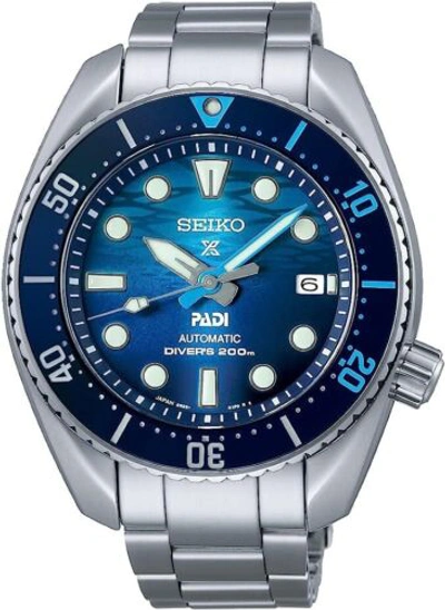 Pre-owned Seiko Prospex Sbdc189 Padi Special Edition Blue Diver Automatic Watch Men Japan